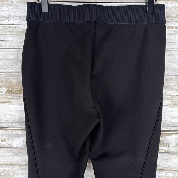 rag & bone Reilly Ponte Pull On Pants Womens Medium Ankle Zip Black Stretch Moto - Picture 7 of 15